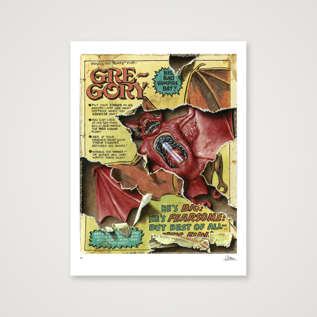 Gre-Gory — 60×80cm, 24×31" Print only