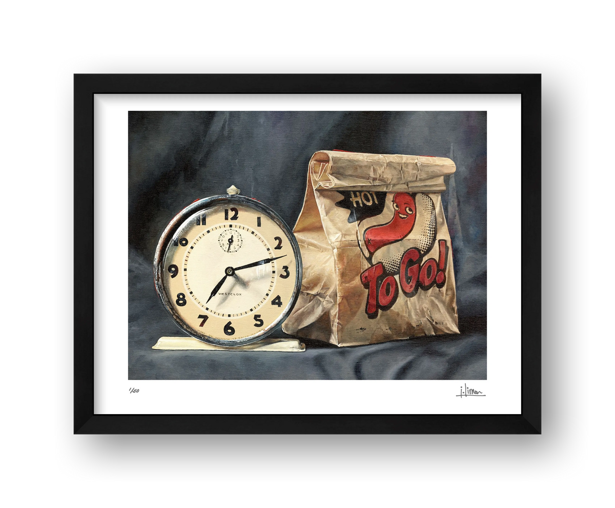 Time To Go, Limited Edition Print — framed