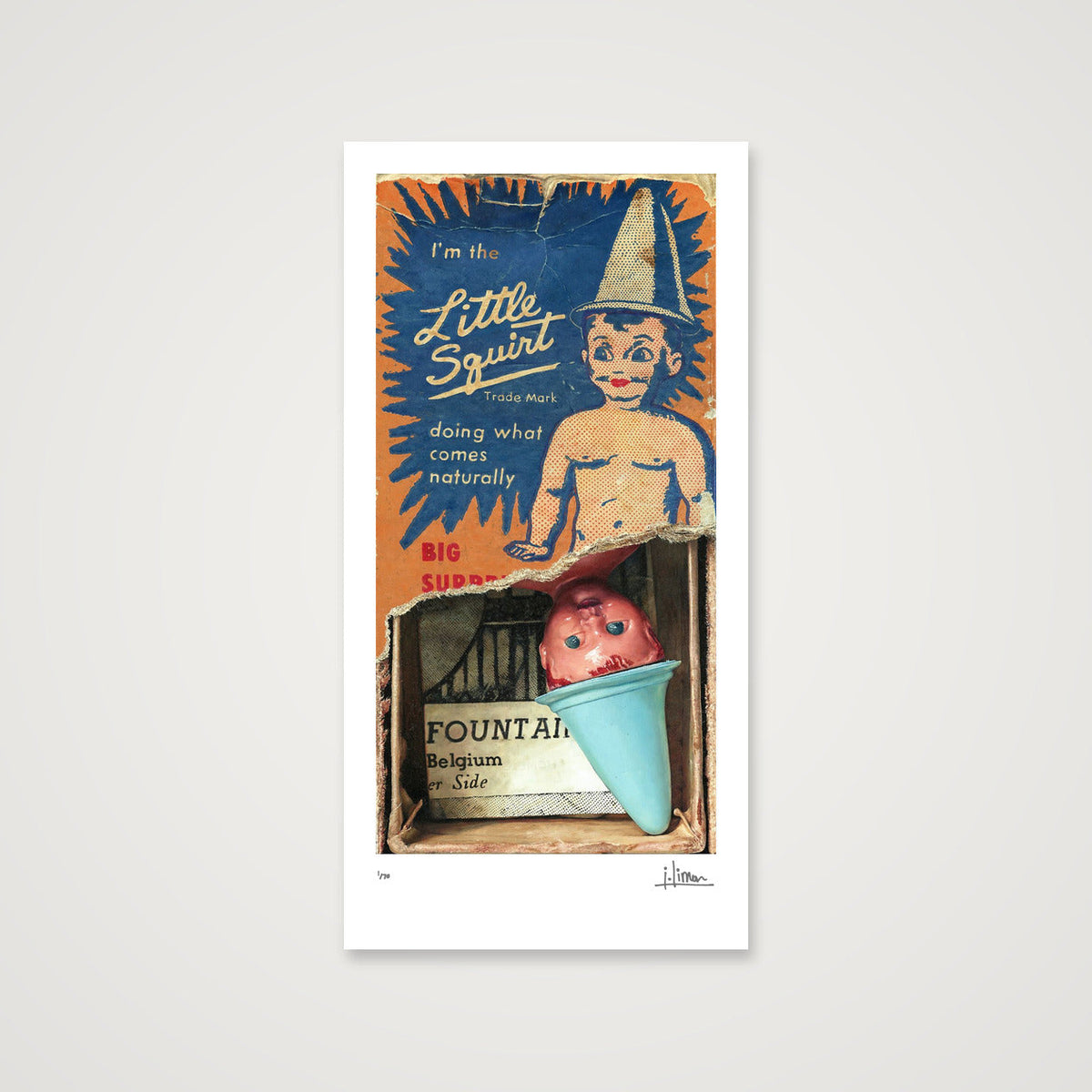 Print Little Squirt, Limited Edition Print — 19×38cm, 8×15" Print only