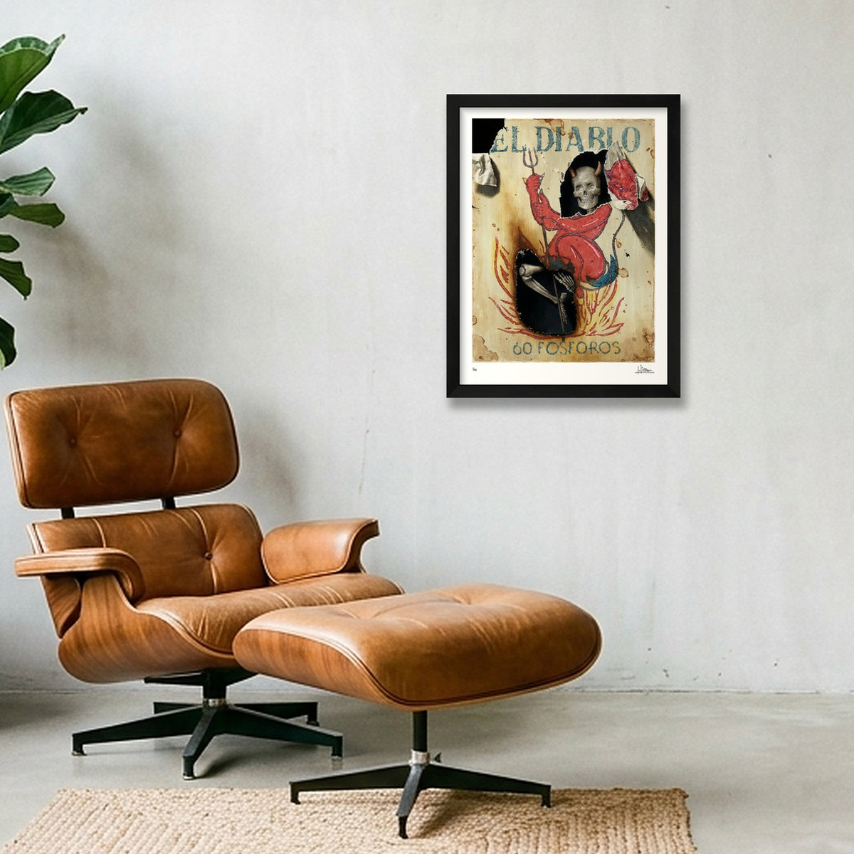 El Diablo, Limited Edition Print — 30×40cm, 12×16" Black Frame