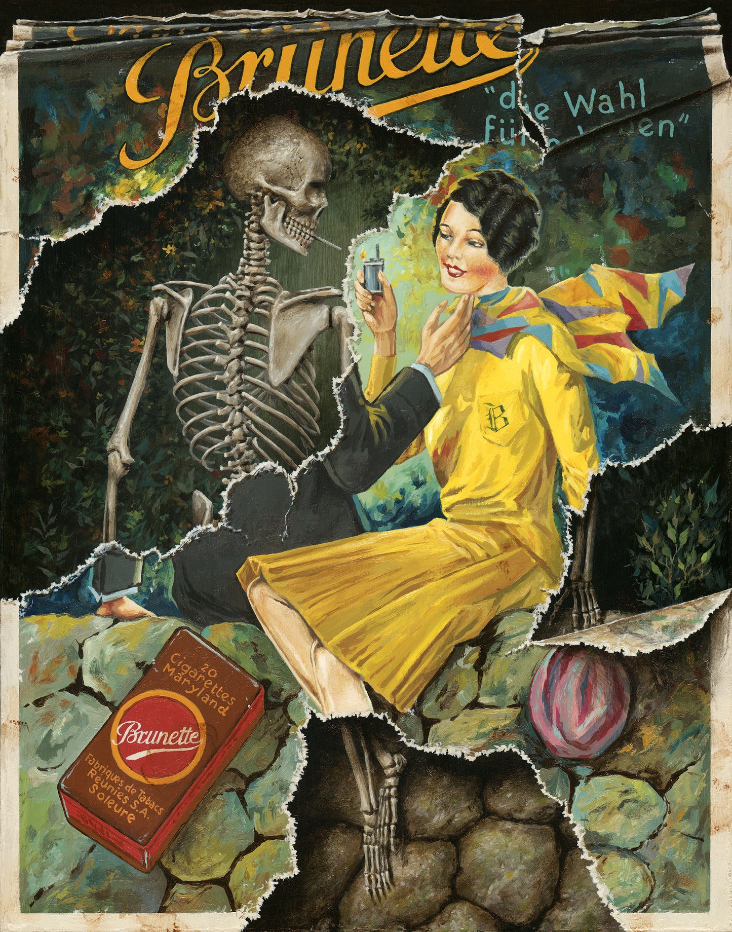 Brunette, Original Painting
