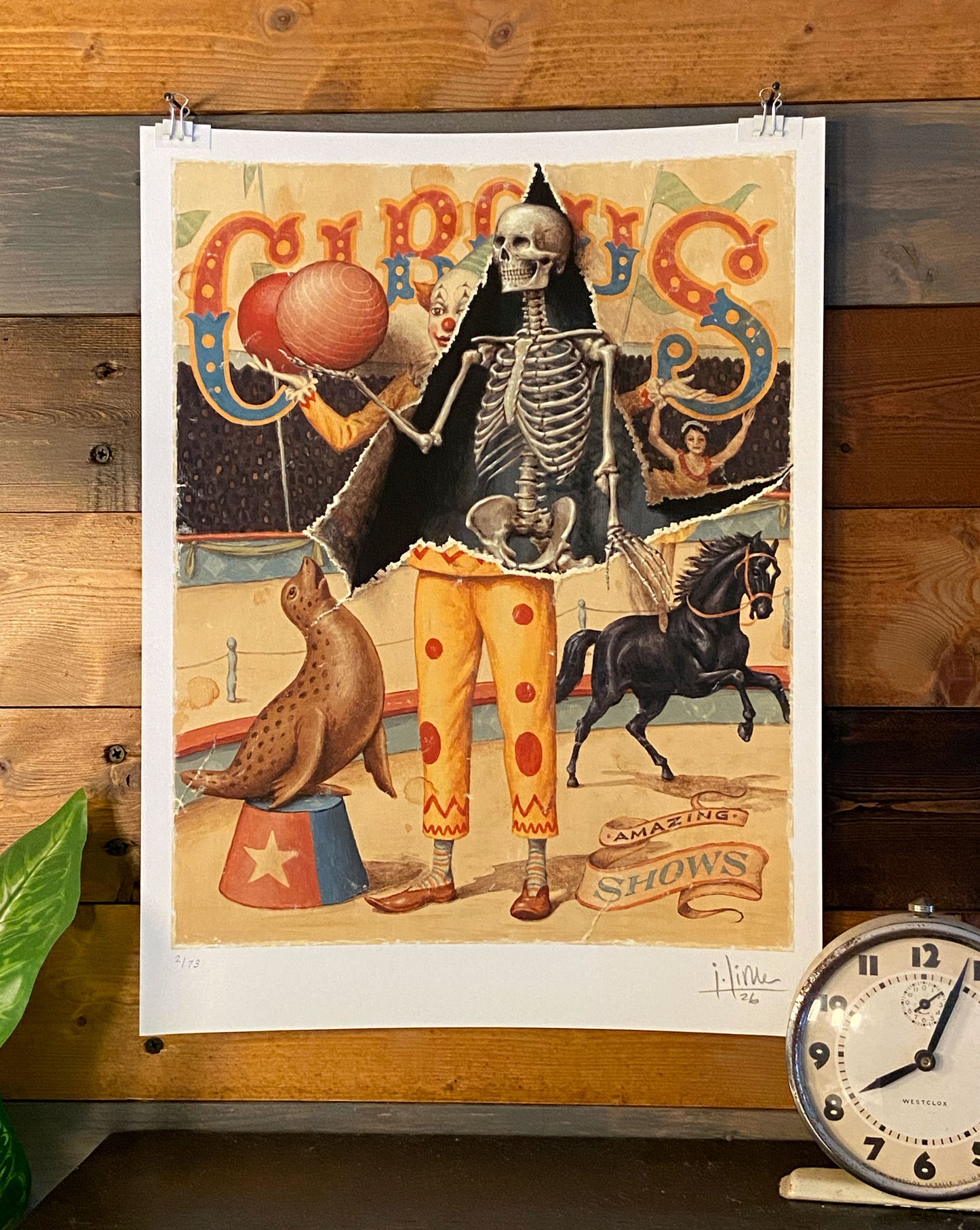 Circus Clown Limited Edition Print