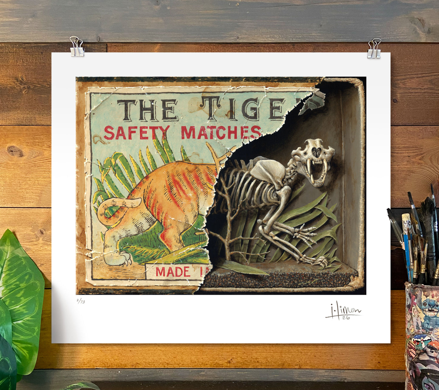 Matchbox Tiger, Limited Edition Print