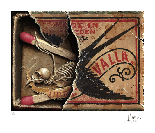 Matchbox Sparrow, Limited Edition Print