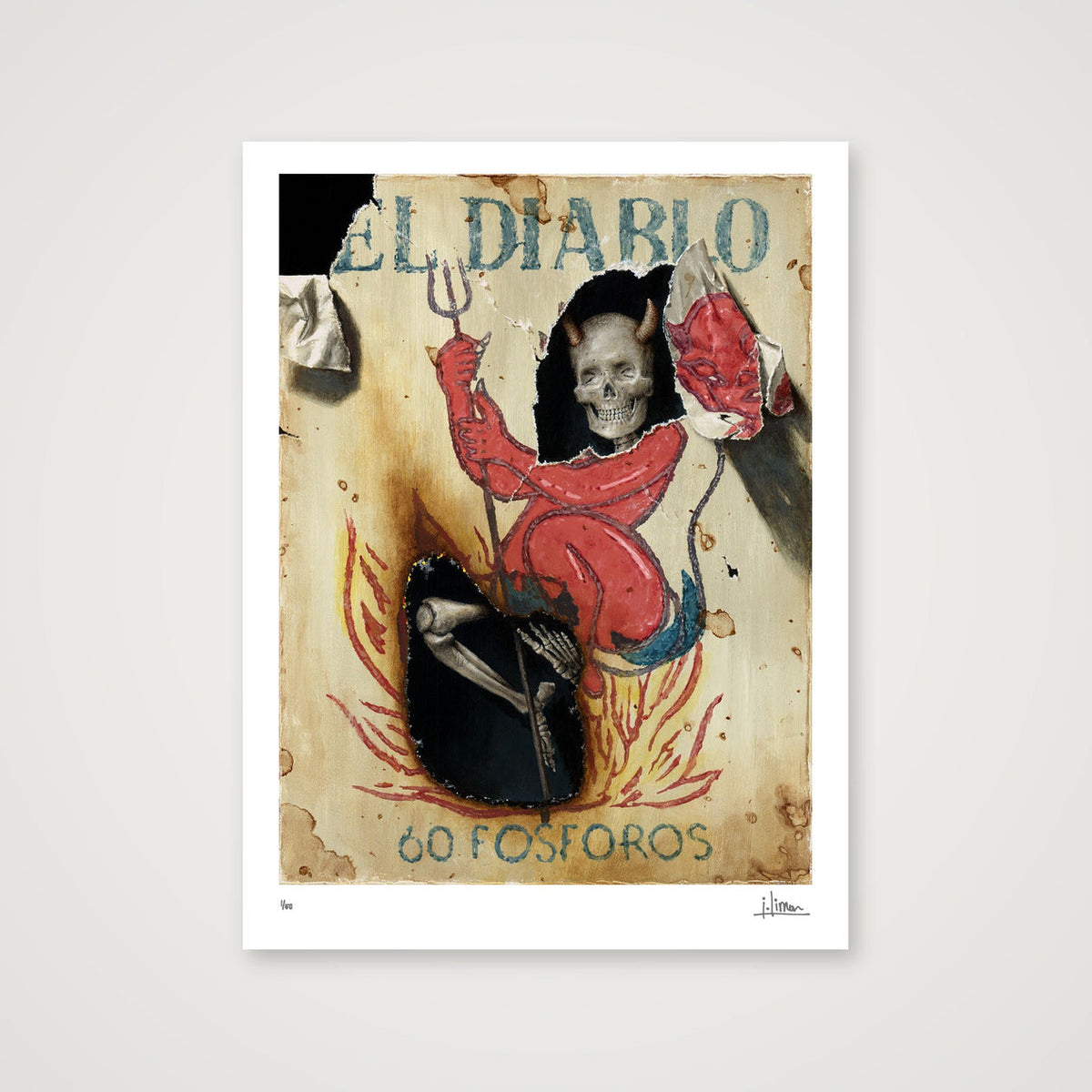 El Diablo, Limited Edition Print — 30×40cm, 12×16" Print only