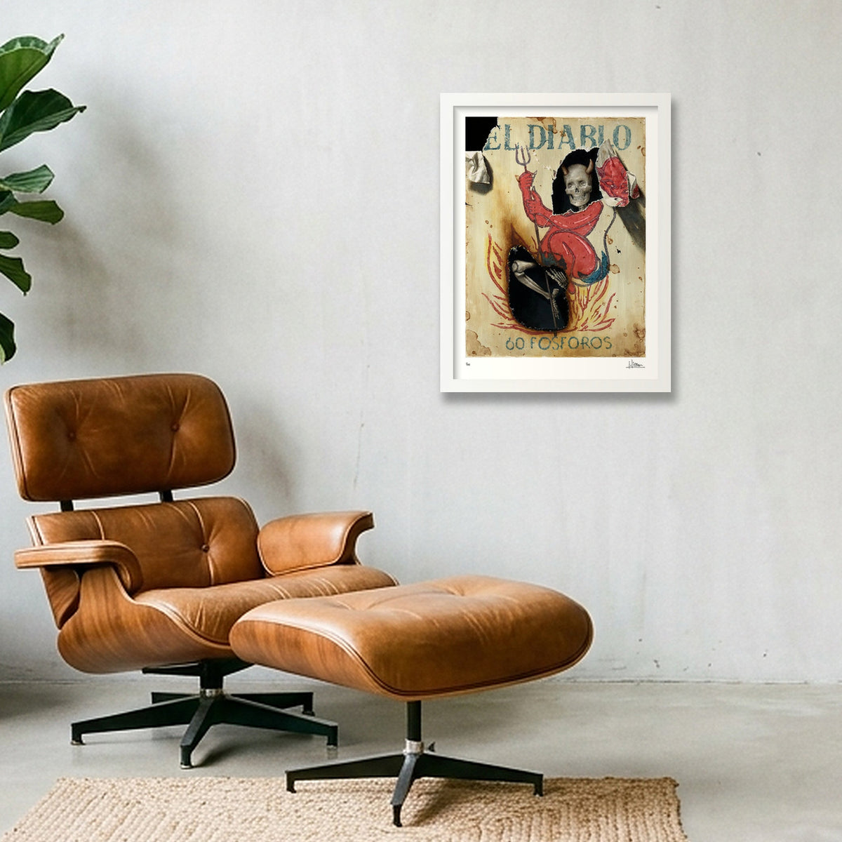 El Diablo, Limited Edition Print — 30×40cm, 12×16" White Frame