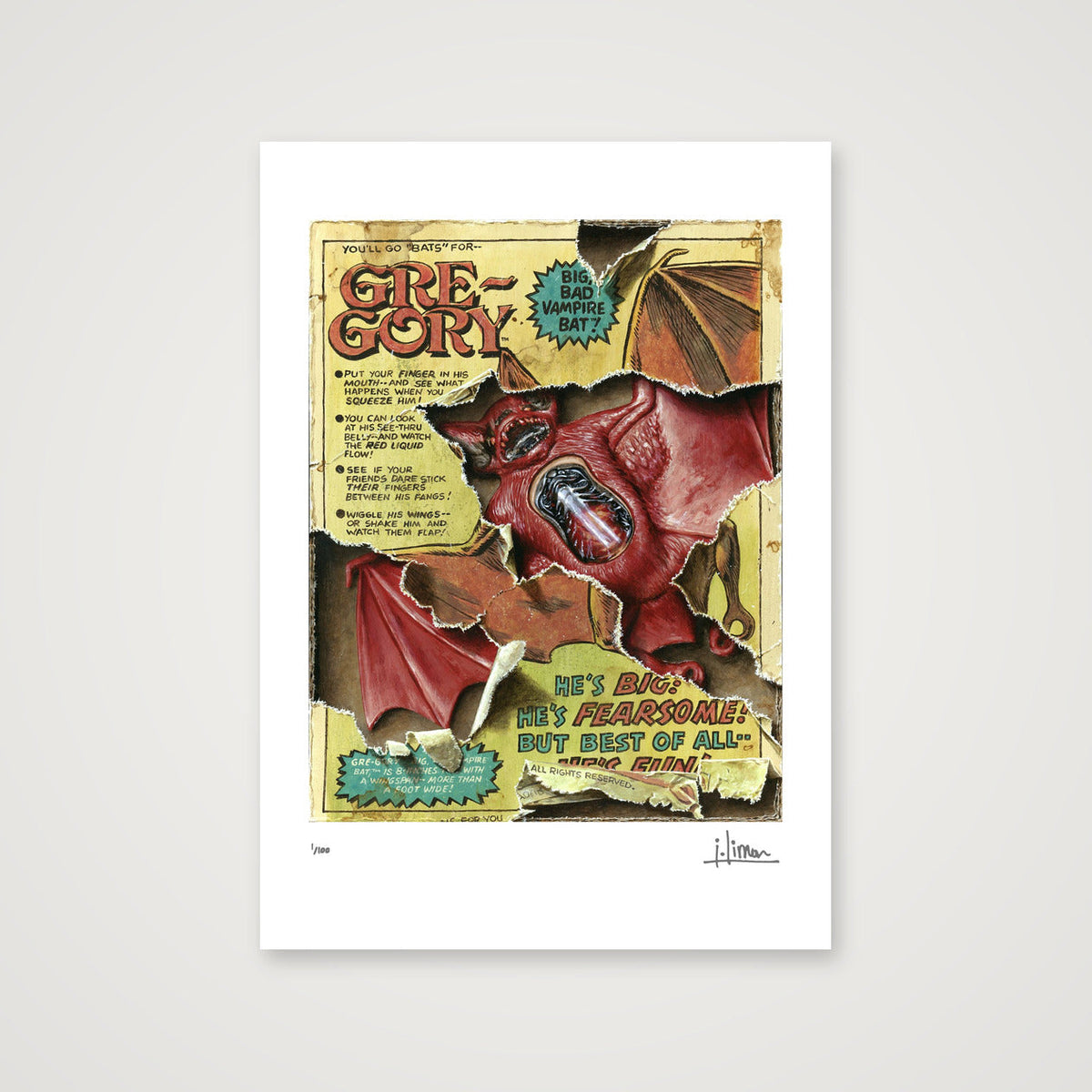 Gre-Gory — A4 (21×30cm, 8×12") Print only