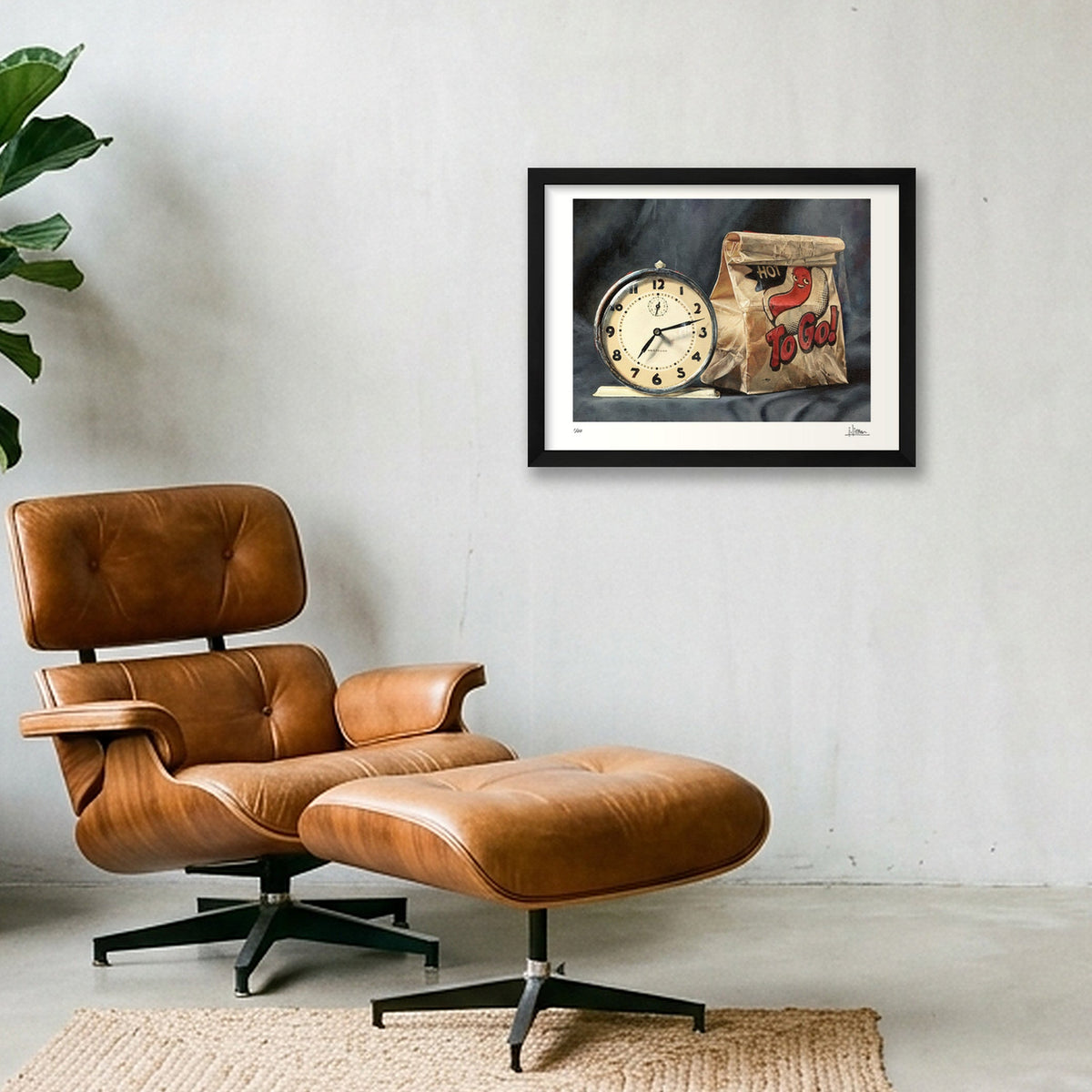 Time To Go, Limited Edition Print — 40×30cm, 16×12" Black Frame